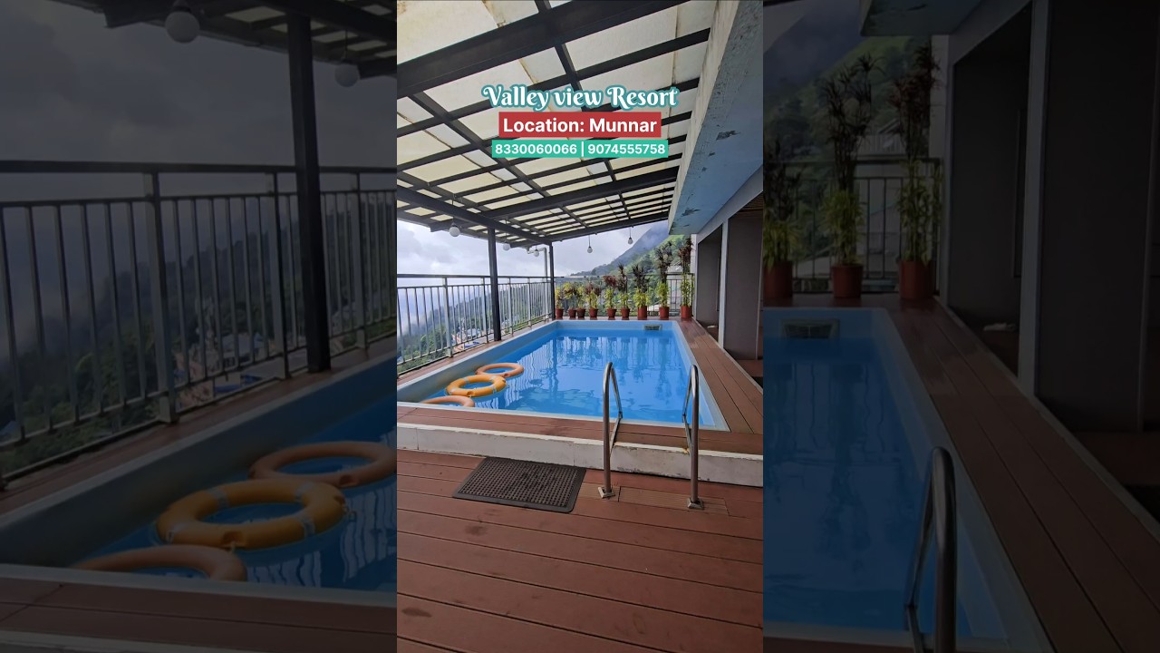 Munnar Valley view Resort, 8330060066. Munnar Resort Stay. #munnar #resort #poolresort #munnarstay
