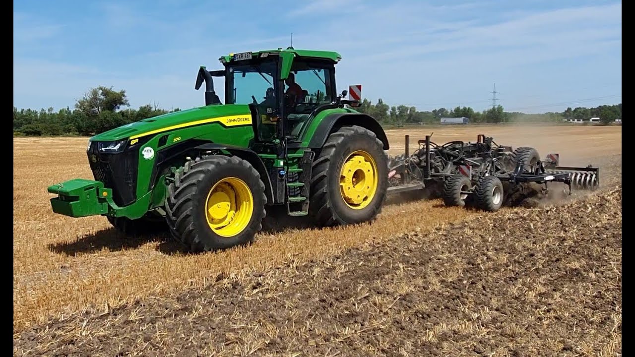 Nehézkultivátor bemutatás John Deere 370 traktorral
