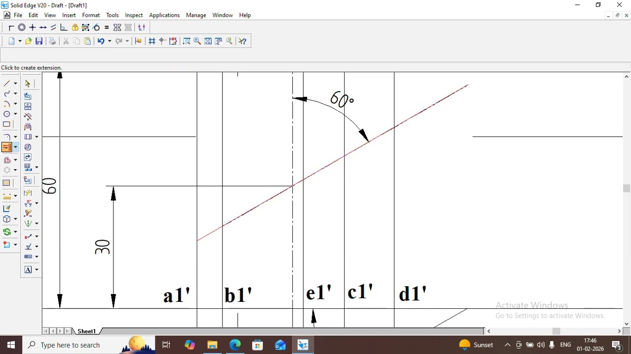 Lateral Surface Development of a Truncated Pentagonal Prism