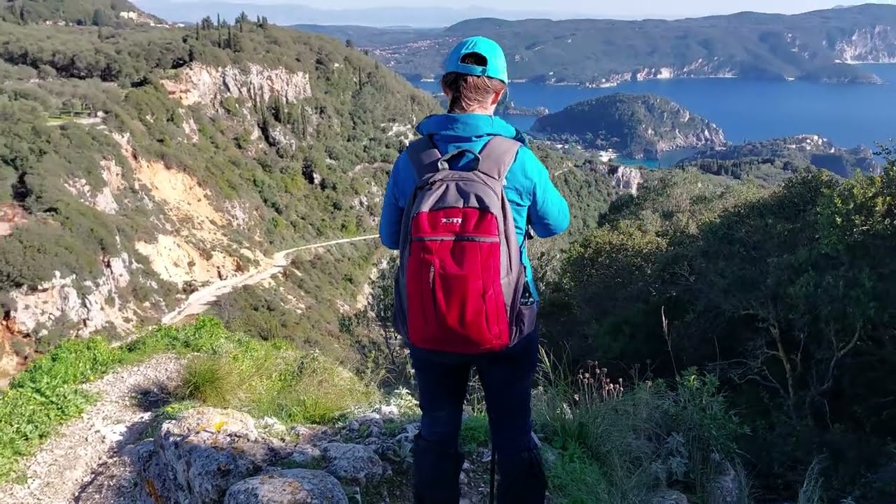 Tranquil winter walks in Corfu, Greece, Palaiokastritsa to Angelokastro