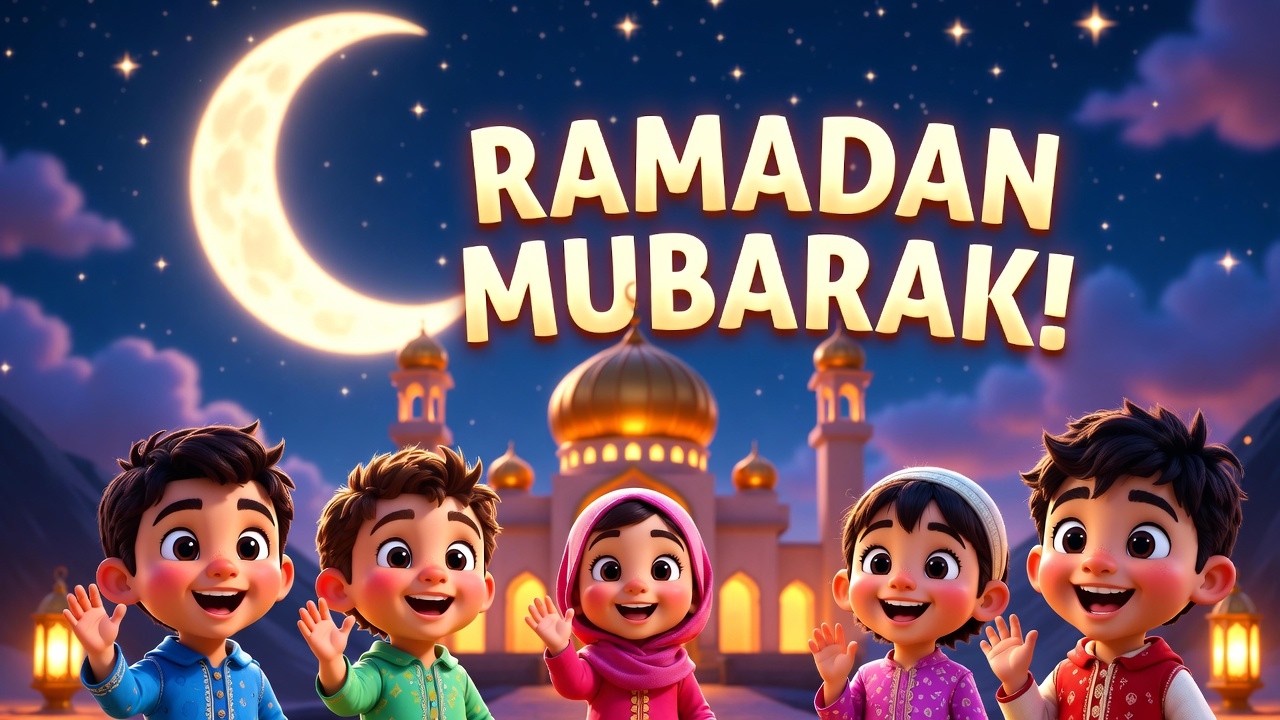 🌙 Ramadan Mubarak ✨ Ramadan Kareem ☀️ 2026 | The BEST Ramadan Nasheed for Kids!