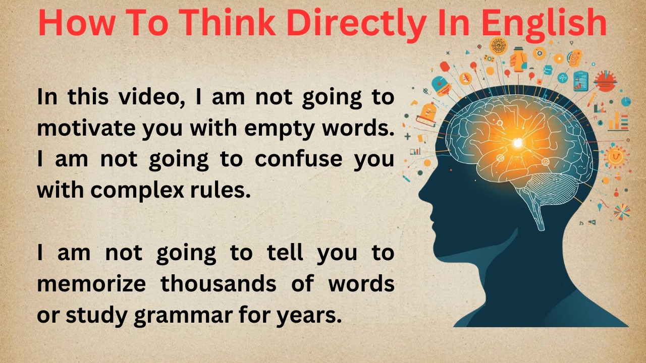 How To Think Directly In English Without Translating In Your Head First
