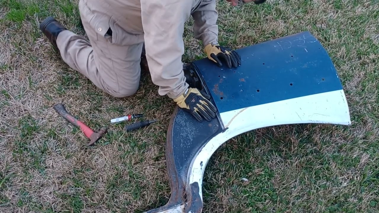 1957 chevrolet door striker bolt removal.