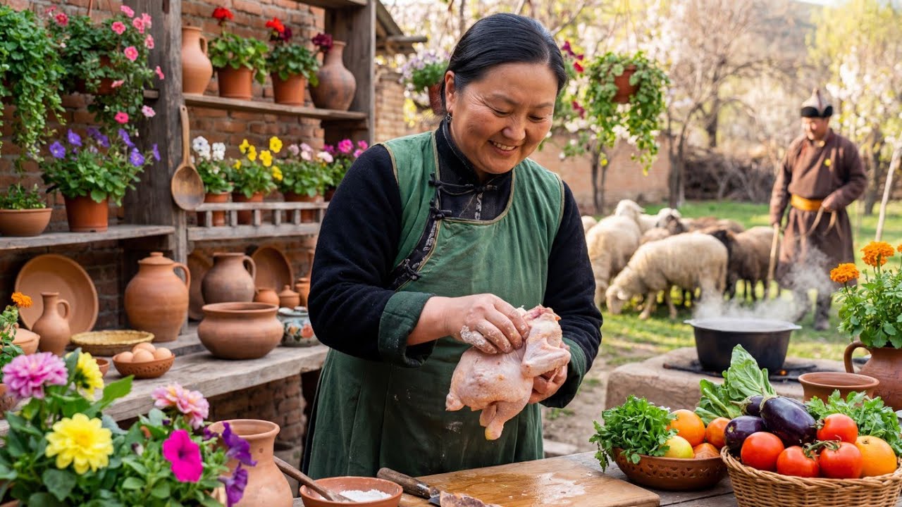 Peaceful Swiss Farm Morning with Cooking and Gentle Livestock Care
