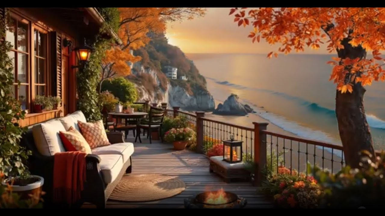 Cozy Veranda by the Sea. Vogelgezwitscher und Meditation entspanne dich einfach.