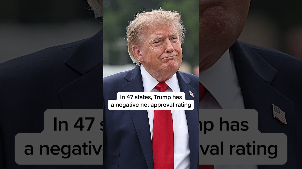 In 47 states, Trump has a negative net approval rating