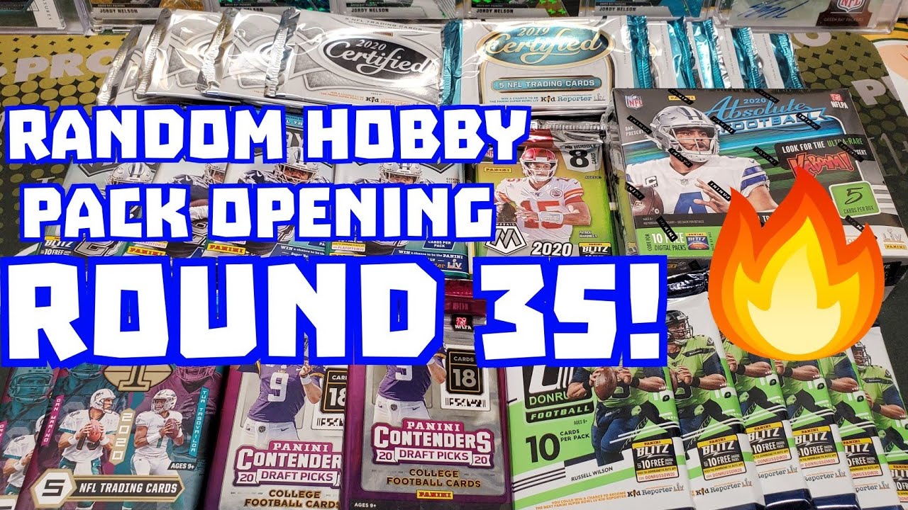 Random Football Card Hobby Pack Opening Round 35!