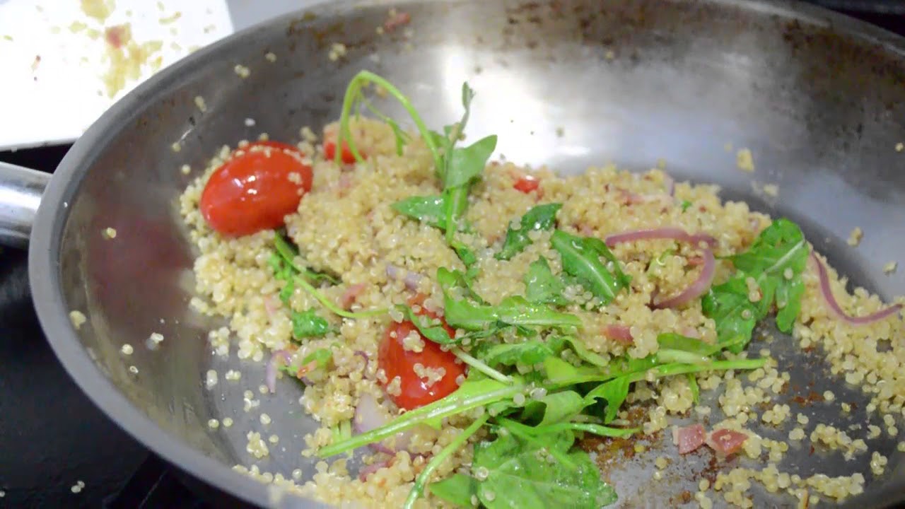 Cómo cocinar quinoa | Cómo preparar quinoa con tocino.