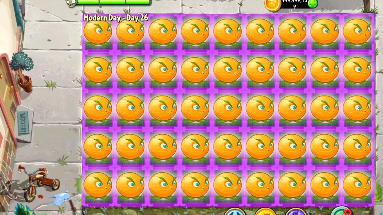Plants Vs zombies 2 Citron Vs All Zombies Gameplay Challenge | Pvz 2 Modern Day Gameplay