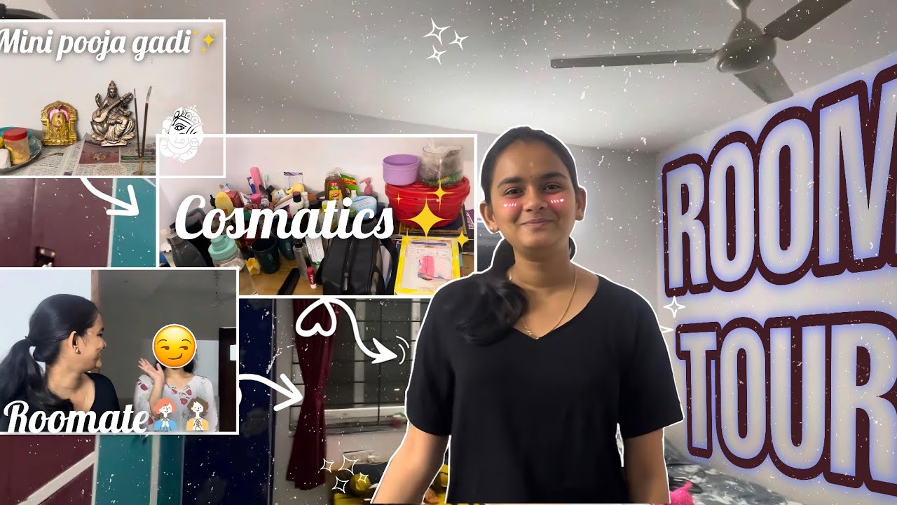 Hostel Room tour in kl university 🥰😌#volg #kluniversity #hostellife #food #roomtour #reels #msdhoni