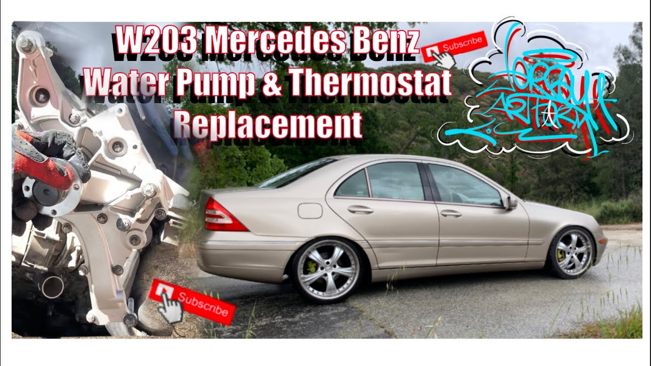 Stanced W203 Mercedes Benz C240 ​​- Водяной насос и термостат - Инструкции по замене своими руками