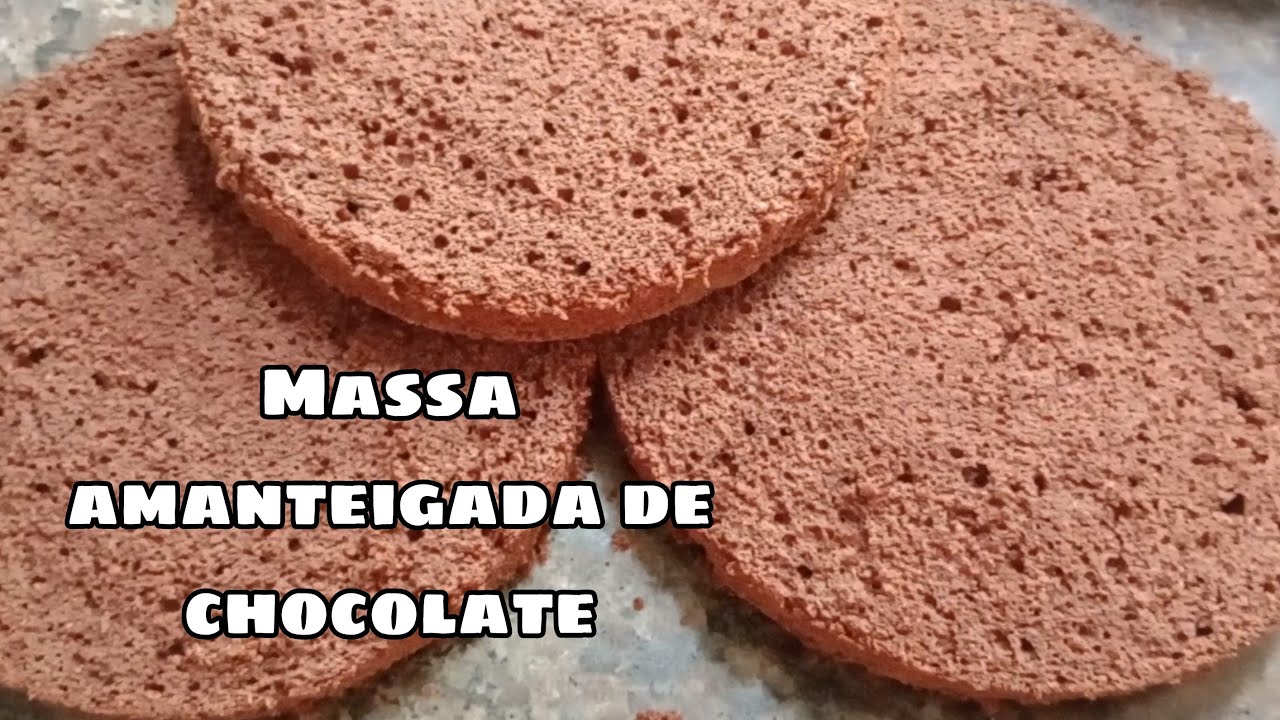 Massa amanteigada de chocolate para forma 25/10|super fofinha|super estruturada|Ozeane Bolos