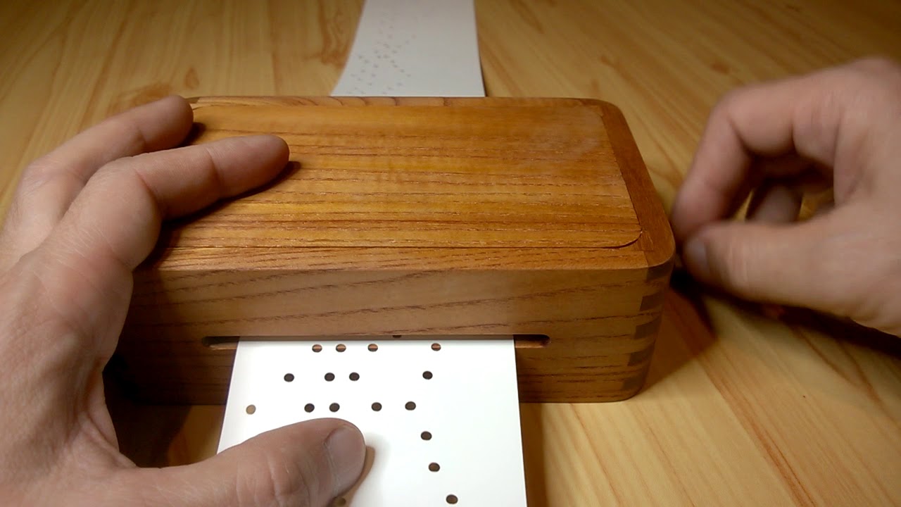 Bad apple, 30 note music box playing paper tapes