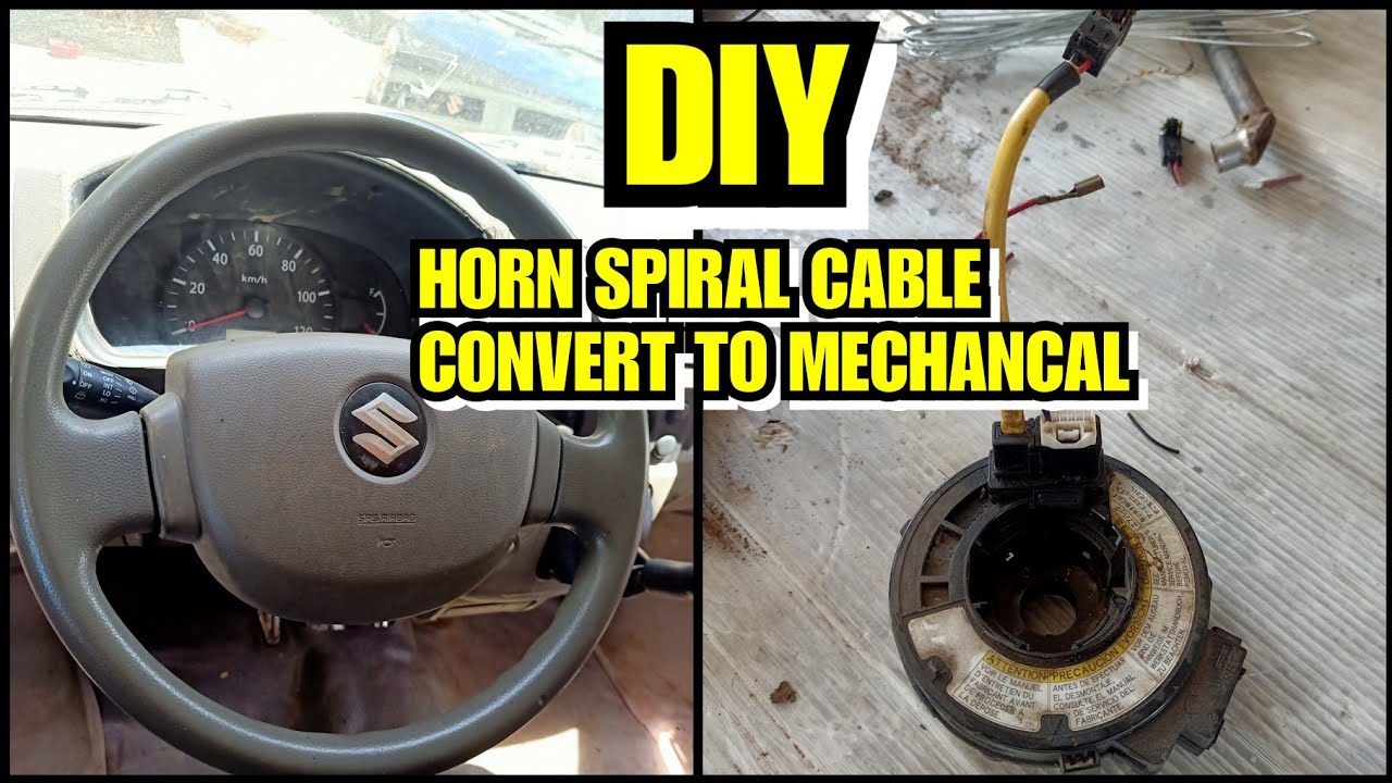 DIY HORN SPIRAL CABLE CONVERT TO MECHANICAL/Dodong Laagan Tutorial