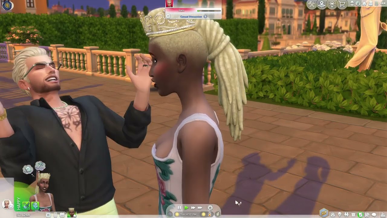 Sims 4: Royalty and Legacy: Meeting some royals