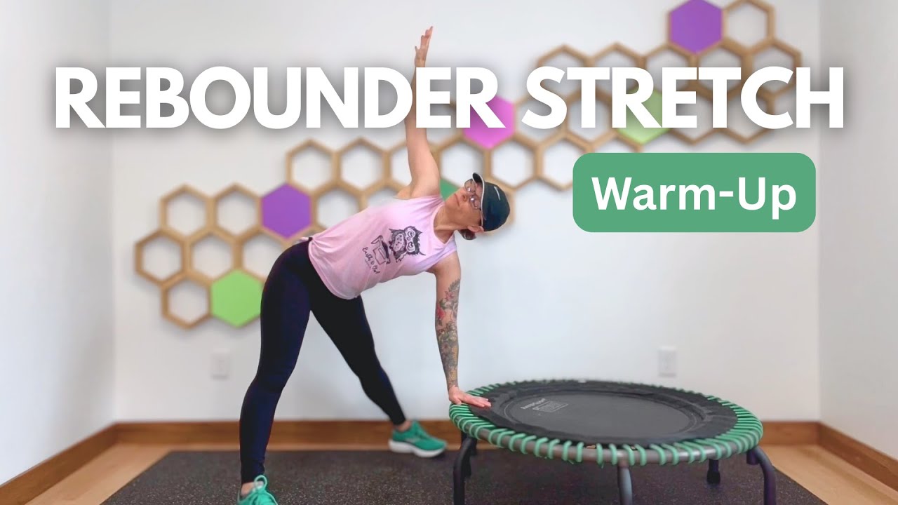 6 Minute Rebounder Warm Up | Dynamic Mini Trampoline Stretch Routine