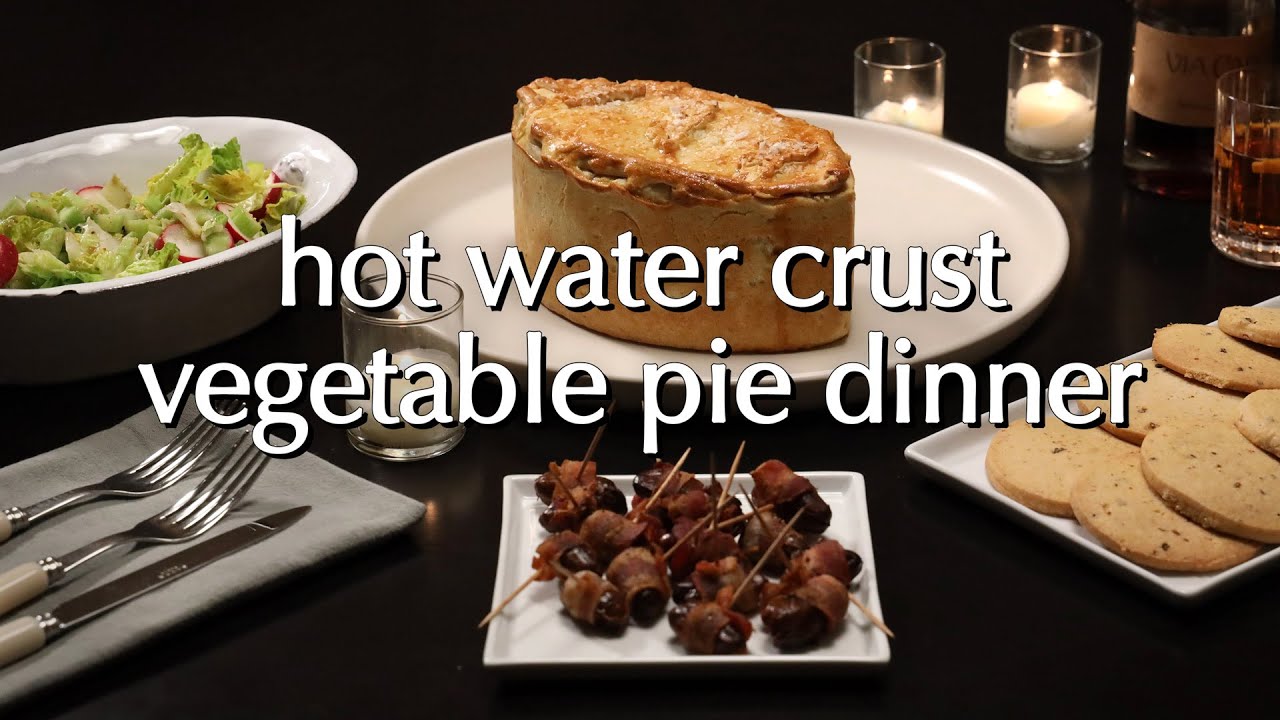 Hot Water Crust Raised Vegetable Curry Pie Dinner