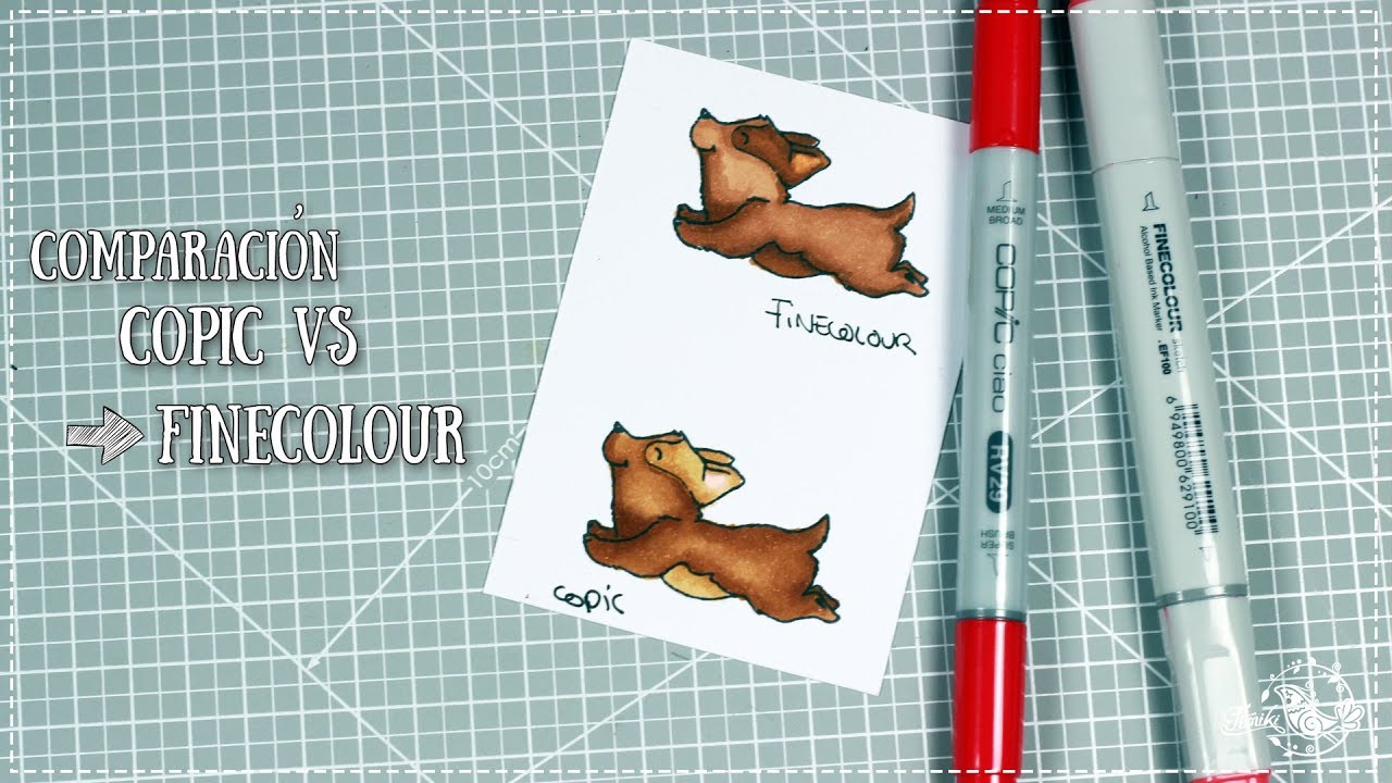 Comparación Copic con Finecolour