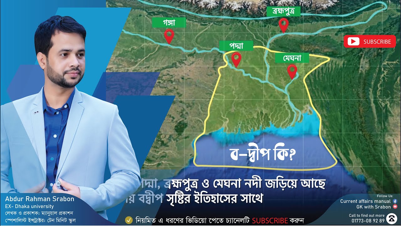 ব-দ্বীপ, পৃথিবীর বৃহত্তম ব-দ্বীপ, গাঙ্গেয় ব-দ্বীপ ও বেঙ্গল ফ্যান কী?