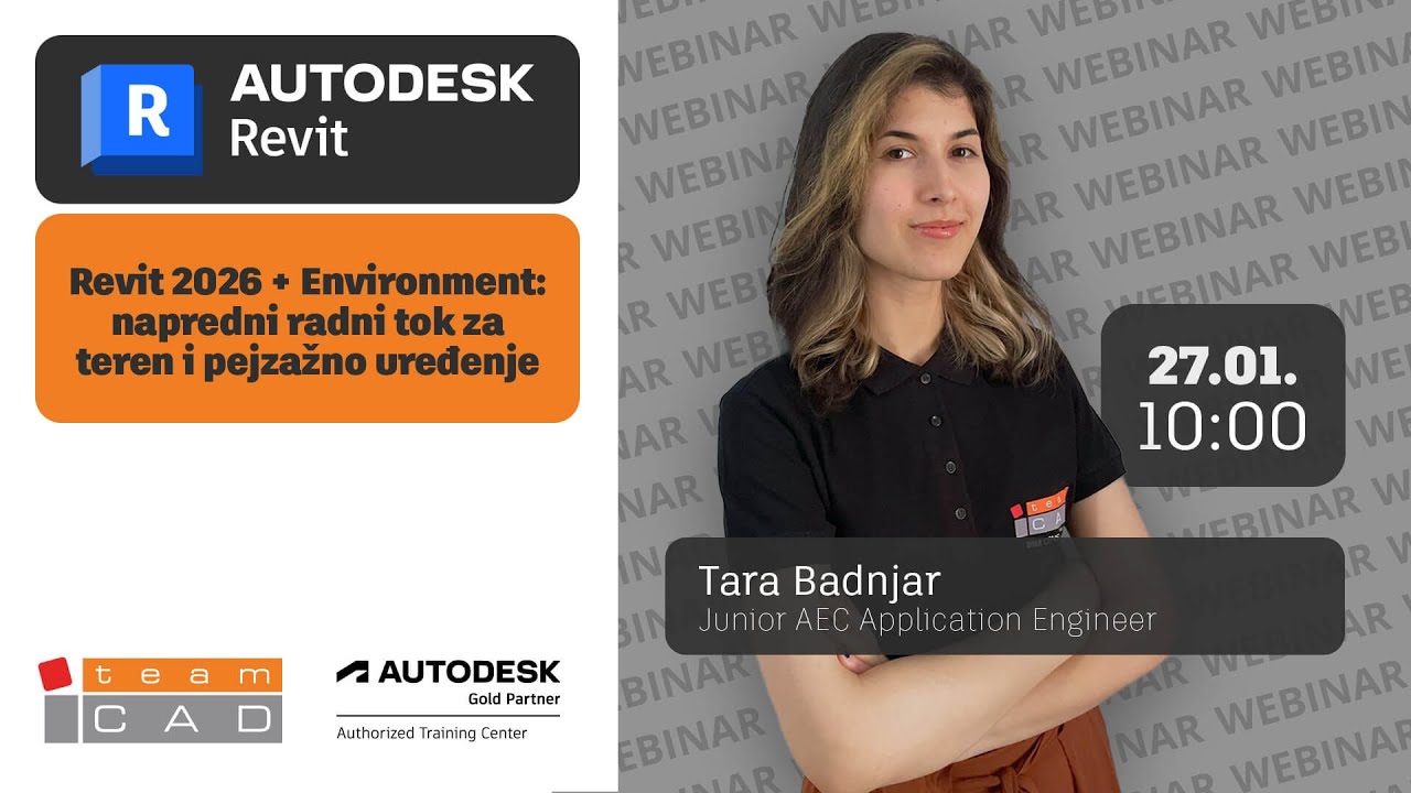 Webinar: Revit 2026 plus Environment - Napredni radni tok za teren i pejzažno uređenje
