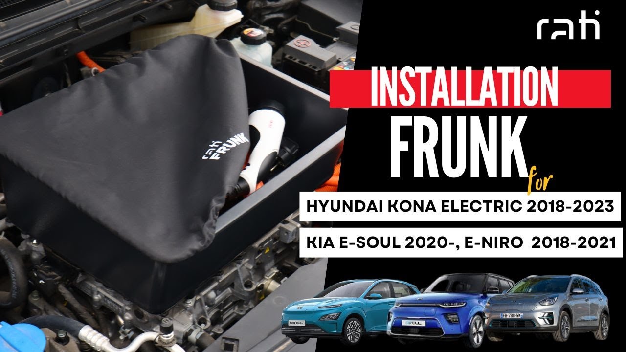 Rati FRUNK for Kia e-Niro, Kia e-Soul and Hyundai Kona Electric - installation