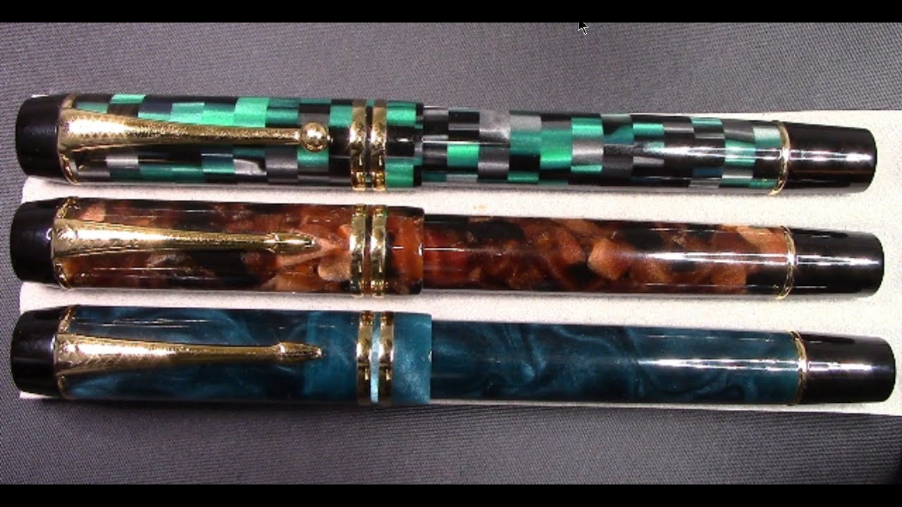 Moonman M600s Emerald Blue Acrylic Fountain Pen
