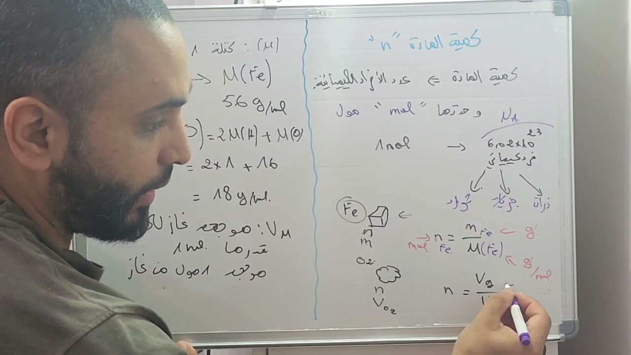 المتابعة الزمنية - مكتسبات قبلية 02 - كمية المادة 