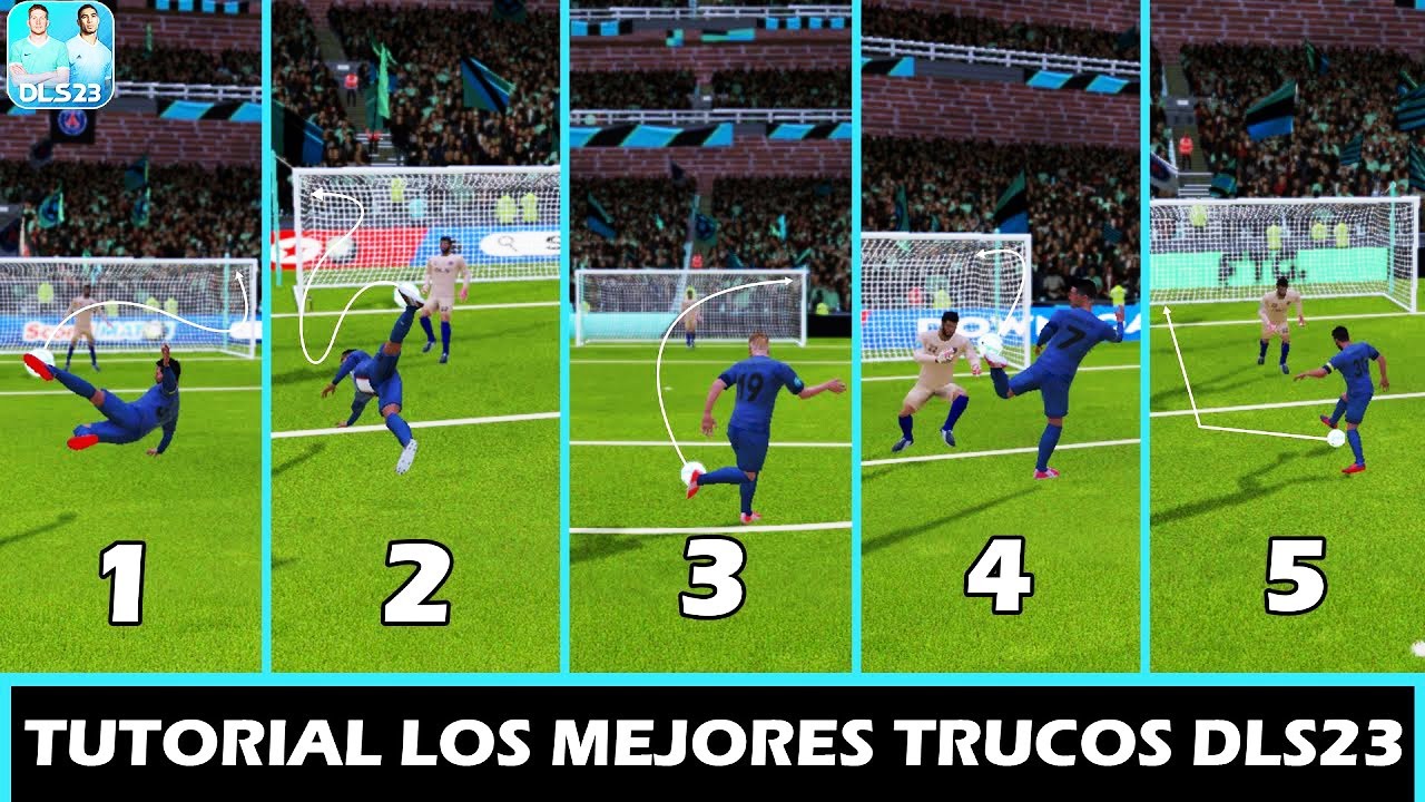 💥 COMO HACER LOS 5 MEJORES TRUCOS - (PASO A PASO) en Dream League Soccer 2023 | JUGARAS Como ¡PRO!