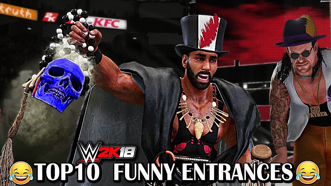 WWE 2K18 - Top 10 Funny Entrances P -1 "Gimmick Swap" Reigns, Taker and More (PS4/XB1)