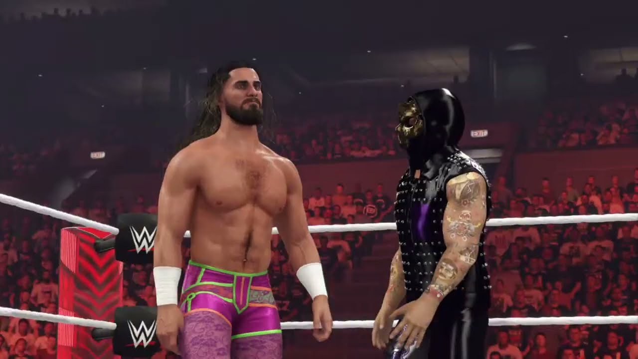 WWE 2K24  Wolf-Fang ².⁶ VS BRONSON REED & VEER MAHAAN in a one on two tag match on Raw in game play.