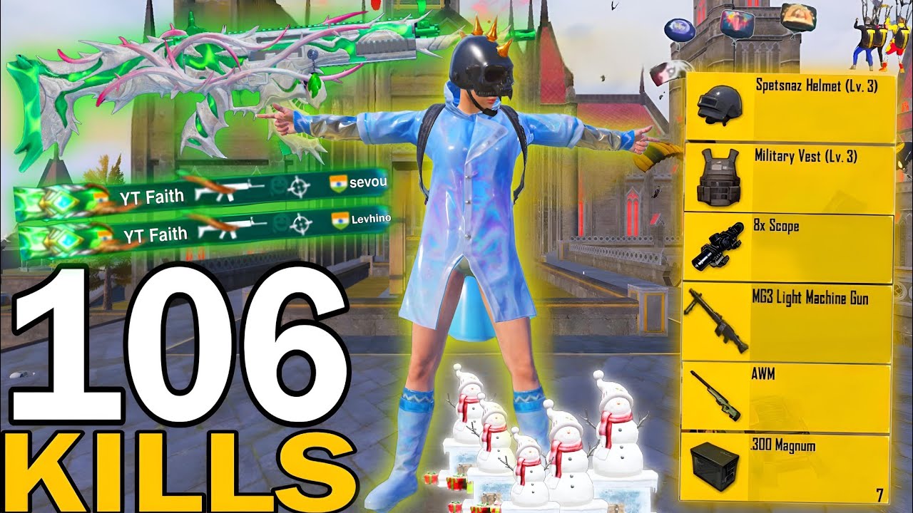 106 Kills!!🥶MY HARDEST GAME in RANKED CONQUERORS LOBBY🔥Solo Vs Squad | PUBG Mobile