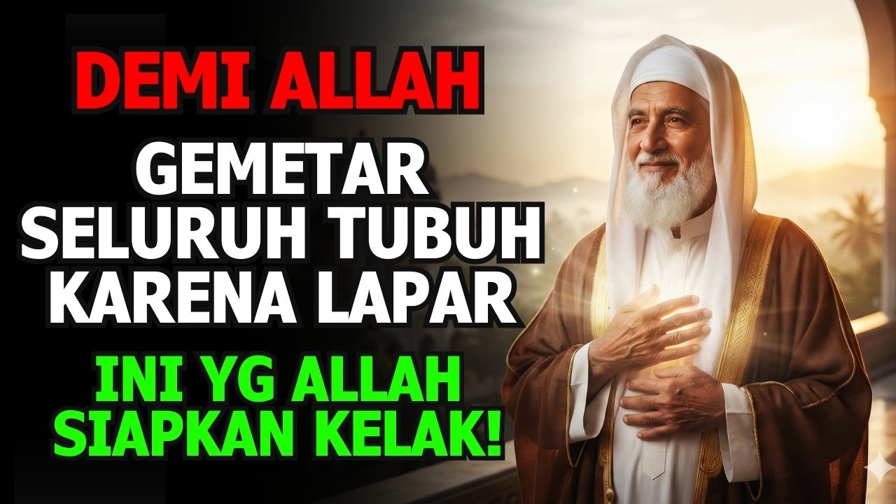 Saat Puasa!  Ada Rahasia Besar Allah di Balik Rasa Lapar & Menahan Nafsu | Syaikh Abdul Qadir
