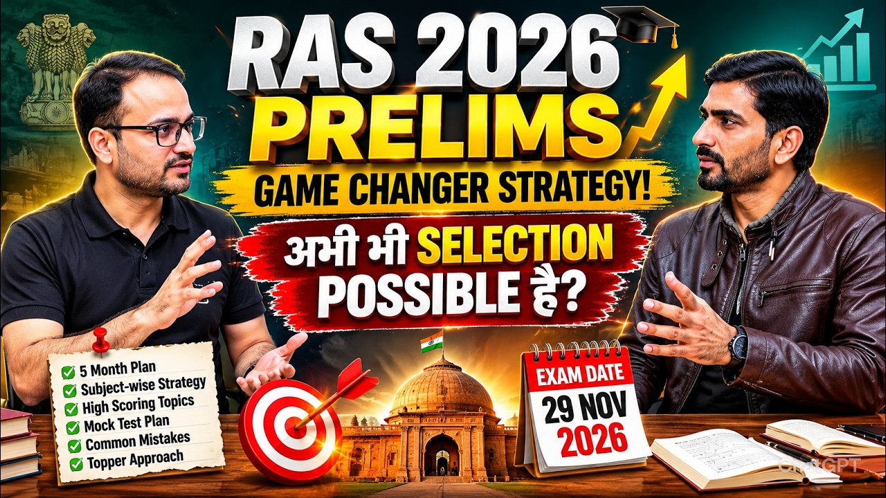 RAS 2026 Preparation Strategy | Subject Wise Plan | Last 5 Months Roadmap #gargiclasses #ras2026
