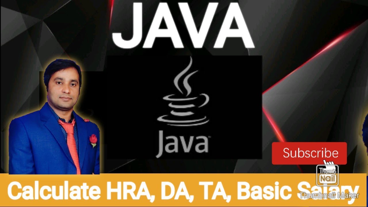 To Calculate Da, Hra, Pf of Basic Salary In JAVA || Basic Salary Nikale In Java🔥