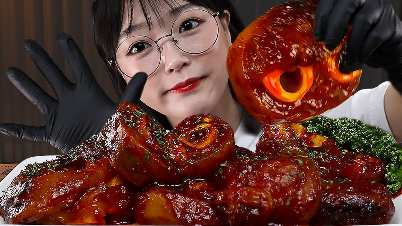 АСМР ЕДА Пряные тушеные коровьи ноги🔥 | MUKBANG | EATING SHOW