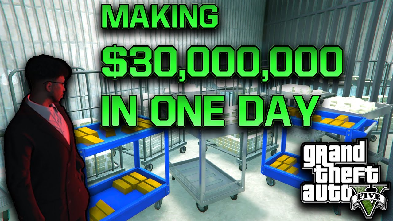 Зарабатываю 30 миллионов в GTA Online за один день!!!!