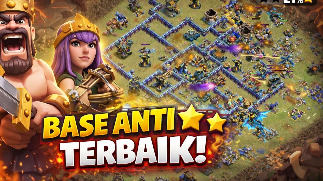 Kacau base musuh hancur total 100% #clashofclans #coc 