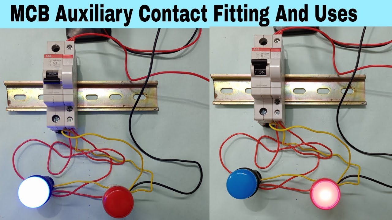 MCB AUXILIARY CONTACT Fitting And Uses