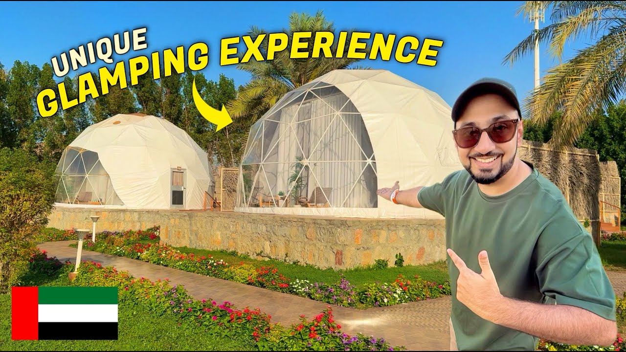 UAE's Ultimate Glamping Getaway: Luxury Dome, Hot Tub & All-Inclusive Fun! #mohzkhan #glamping