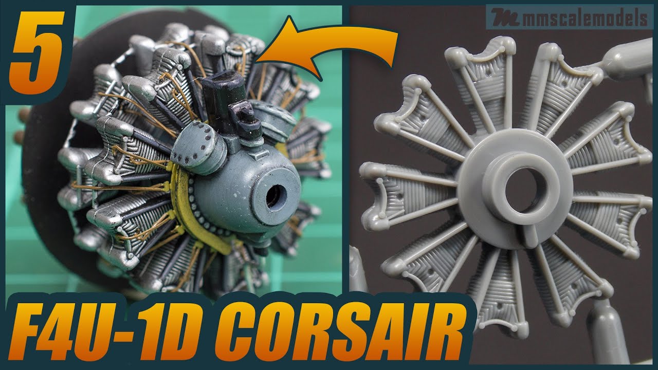 1/48 F4U-1D Corsair - ep 5 - пластиковая модель Tamiya, сборка