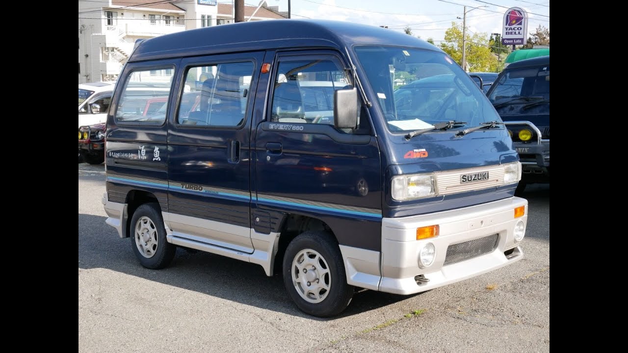 1990 Suzuki Every  mini van Turbo Aero Tune MT5 4WD Test Drive