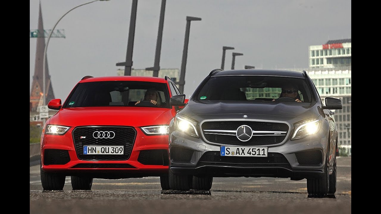Mercedes GLA 45 AMG vs. Audi RS Q3 - Duell der kompakten Power-SUVs