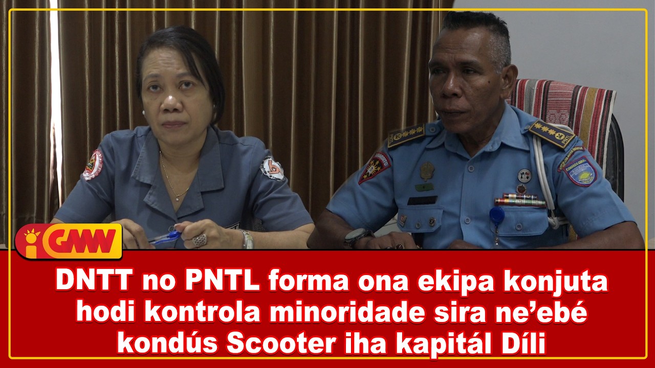 DNTT no PNTL forma ona ekipa konjuta hodi kontrola minoridade sira ne’ebé kondús Scooter iha kapitál