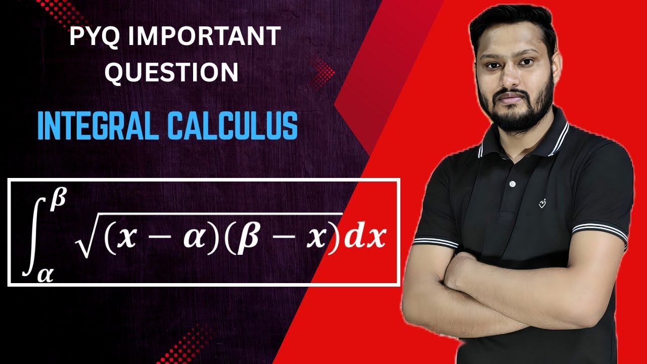 Integrate Alpha to Beta root ((x-alpha)(beta-x))dx | Integrate α to β √(x-α)(β-x) dx  | BSc Math