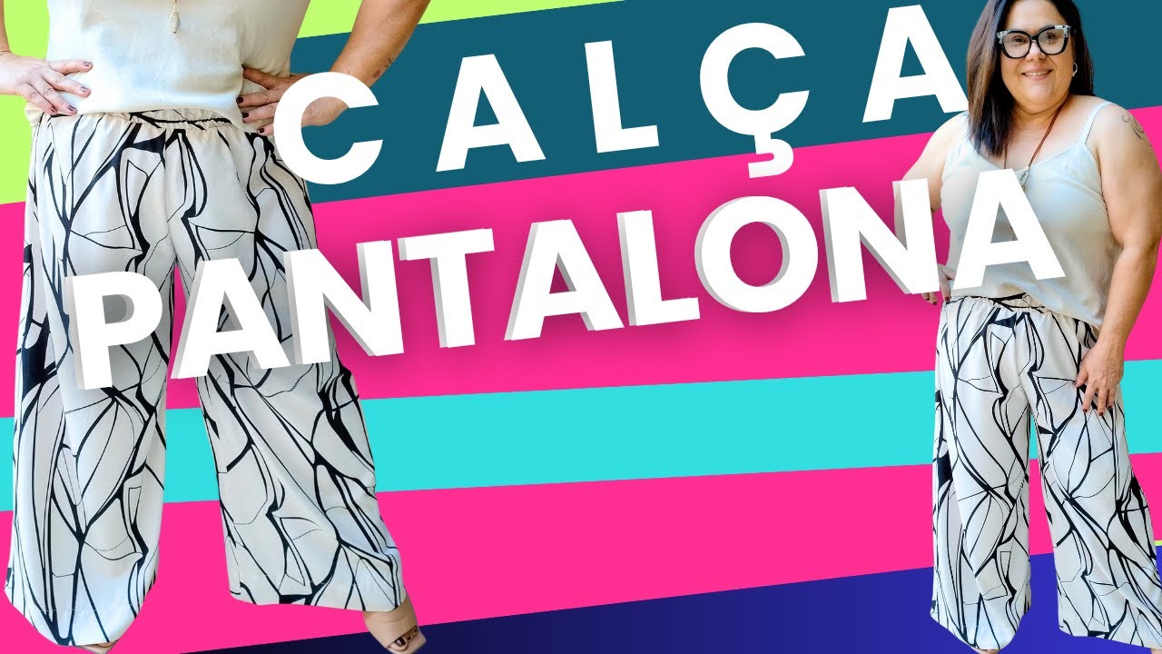 FIZ ESSE PASSO A PASSO BEM PRÁTICO E FÁCIL DE COMO FAZER CALÇA PANTALONA PRA VOCÊ