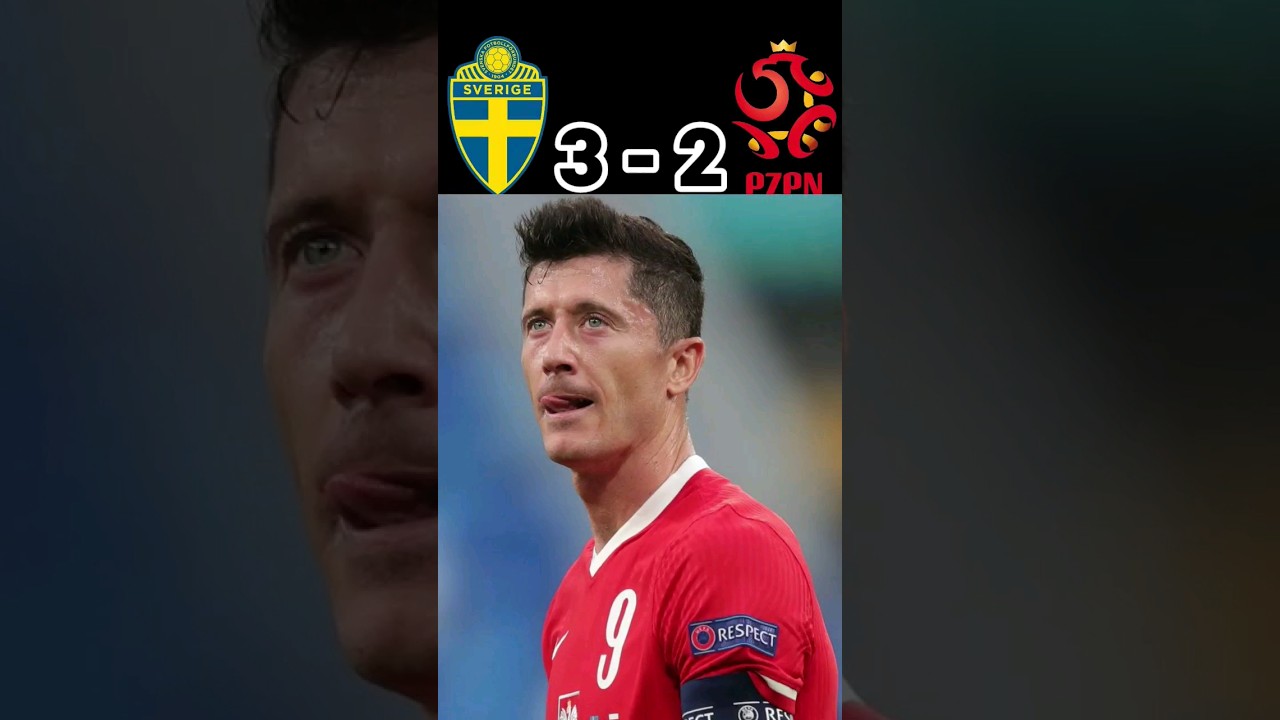 Sweden🇸🇪 3-2 Poland🇵🇱| EURO 2020 GROUP E. #shorts  #AnthonyElanga  #football #lewandowski