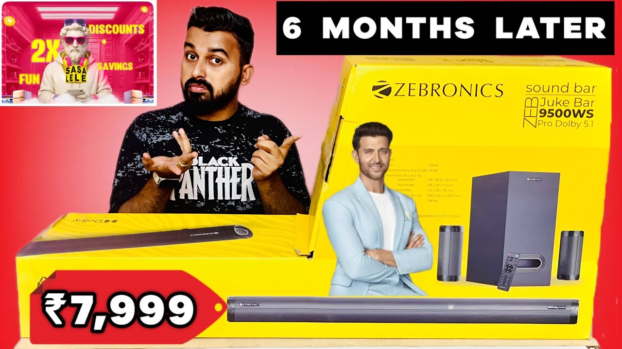6 Mahine Baad ka Sach😱 - Zebronics 9500WS PRO DOLBY💥5.1 Soundbar | Buy or Not ?