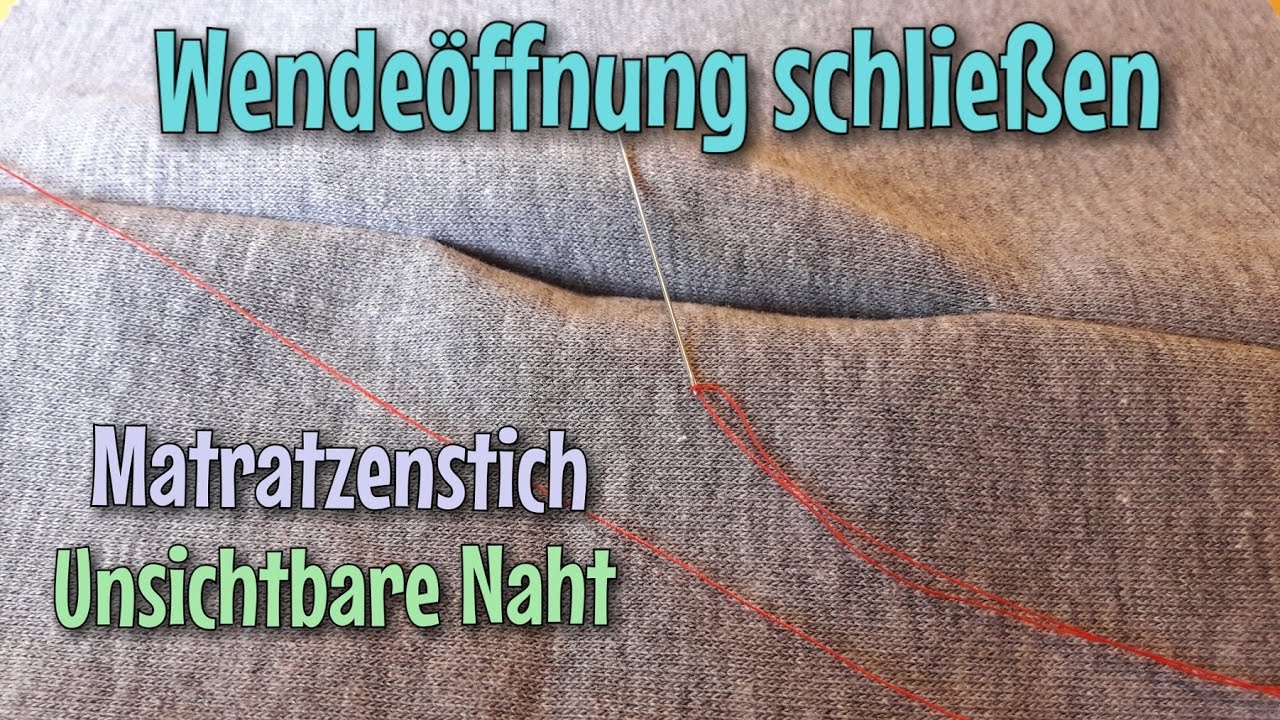 Unsichtbare Naht - Wende&ouml;ffnung schlie&szlig;en - Zauberstich - Das Original - N&auml;htinchen