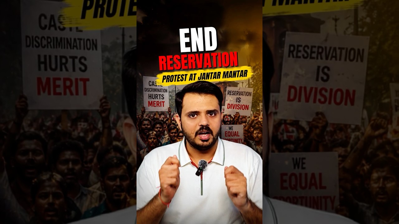 Jantar Mantar Protest: Real Demands on Reservation #shorts #ReservationHatao #JantarMantar