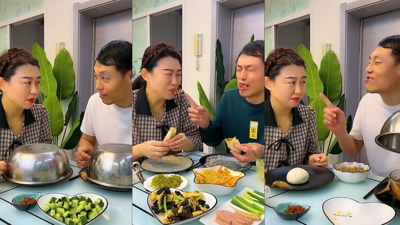 Trending 🔥 Funny Husband Wife Yummy Food Eating Challenge||Prank 😂🤫||Comedy 🤣🤣